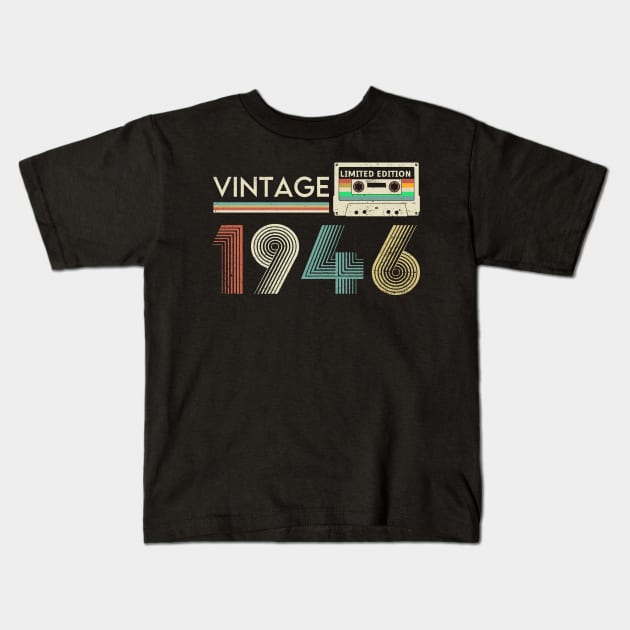 Vintage 1946 Limited Cassette Kids T-Shirt by xylalevans
